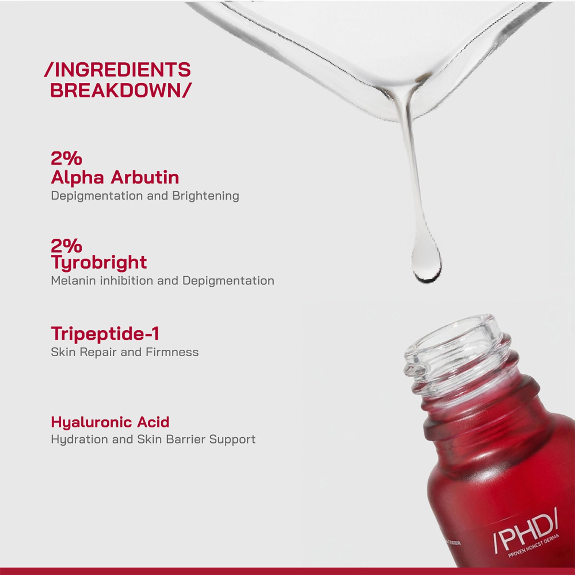 Proven Honest Derma PHD 2% Alpha Arbutin Serum