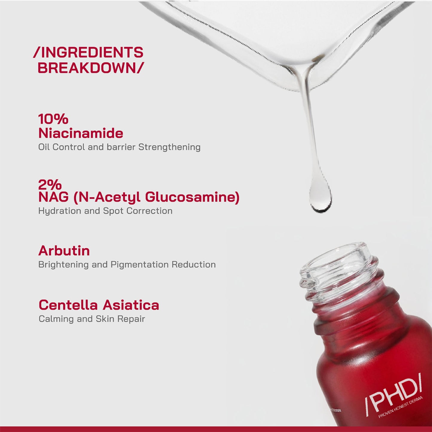 Proven Honest Derma PHD 10% Niacinamide Spot Correcting Serum