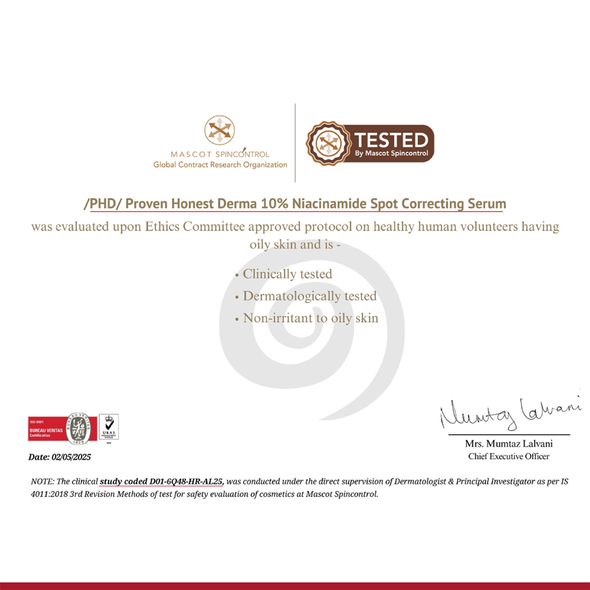Proven Honest Derma PHD 10% Niacinamide Spot Correcting Serum