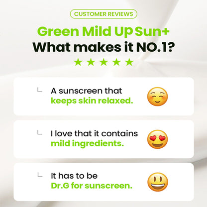 Dr. G Green Mild Up Sun+ SPF 50+ PA++++ Renewal