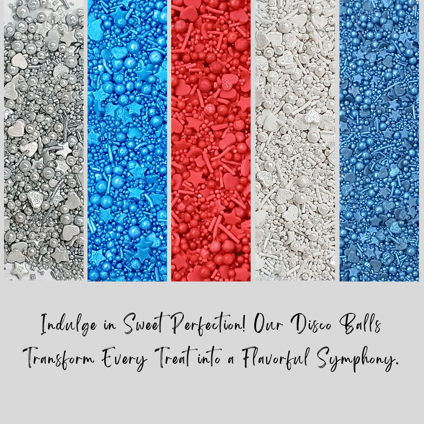 Confect Mix Red, White & Blue Sprinkles | Marvelous Mix Patriotic Sprinkles