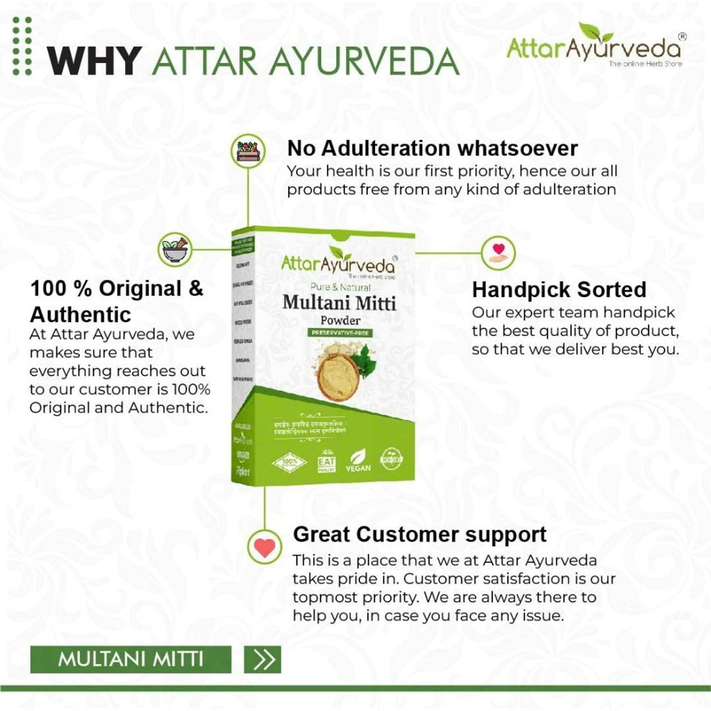 Attar Ayurveda Multani Mitti Face Powder