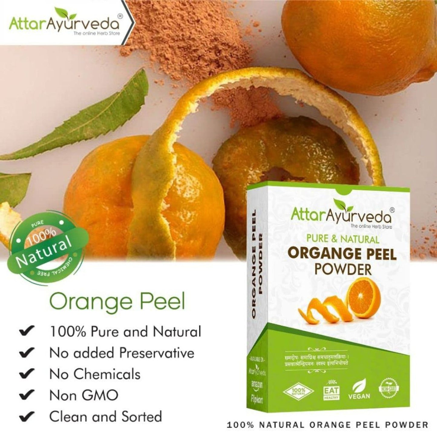 Attar Ayurveda Orange Peel Face Powder