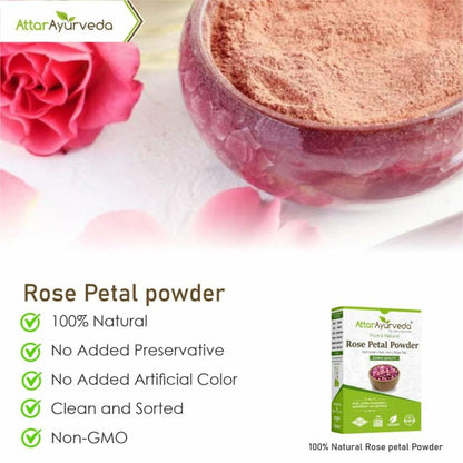 Attar Ayurveda Rose Petal Face Powder