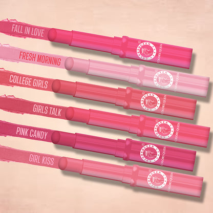 Colors Queen Lips Color Lip Balm in vibrant pink, featuring smooth application and moisturizing formula for soft, colorful lips.