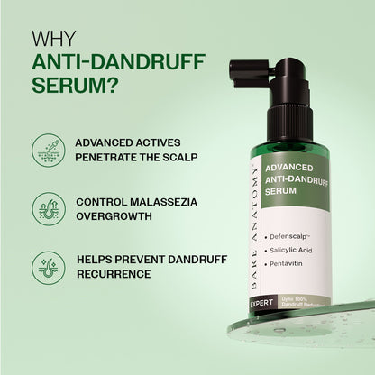 Bare Anatomy Advanced Anti Dandruff Serum Up to 100% Dandruff Reduction Non-Greasy Formula