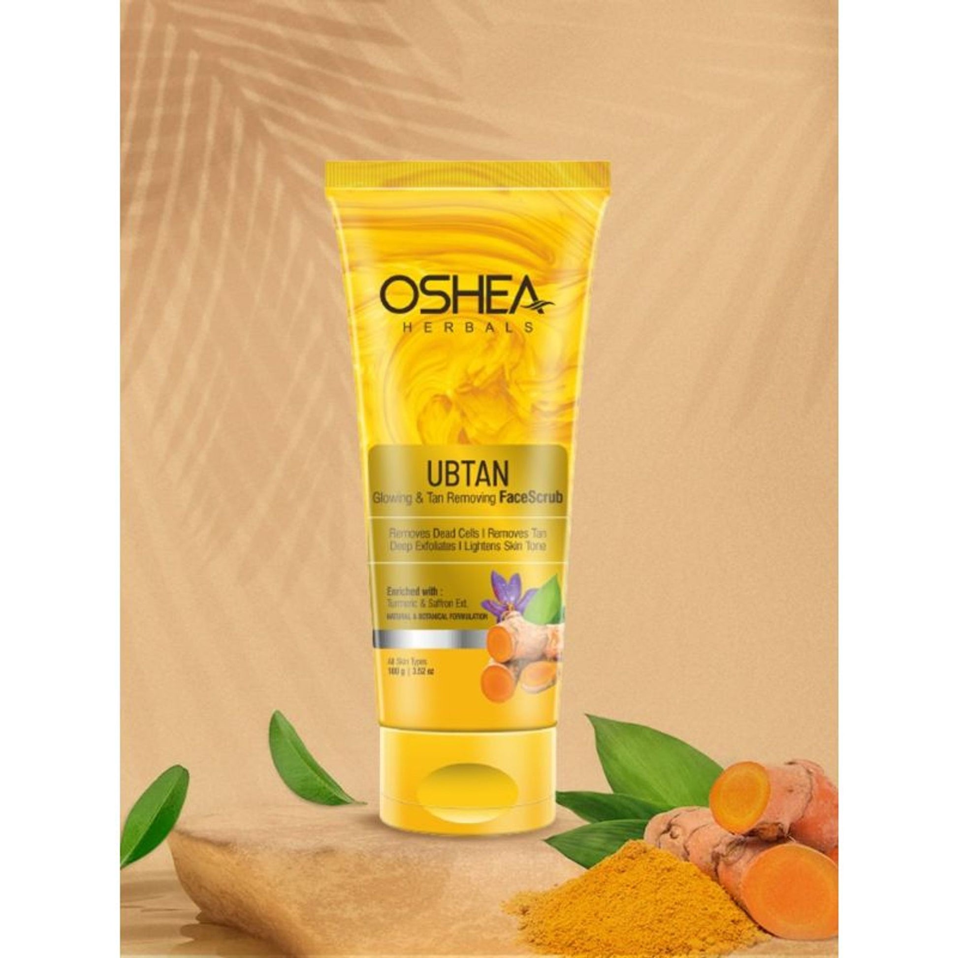 Oshea Herbals Ubtan Glowing & Tan Removing Face Scrub