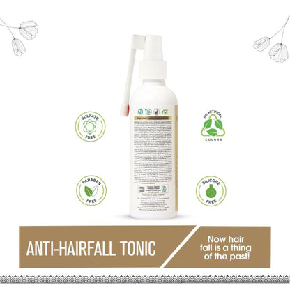 Anti-Hair Fall 3-Step Regimen Kit with Shampoo, Protein Hair Oil & Tonic For Hair Growth