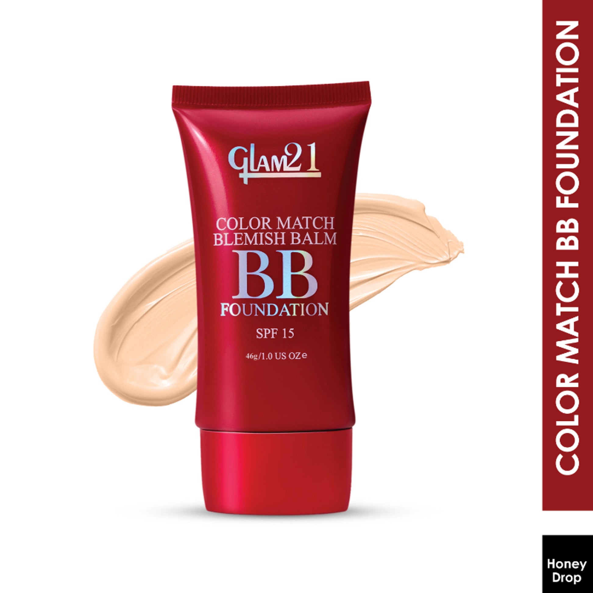 GLAM21 Color Match BB Foundation with SPF15 - 02 Honey Drop