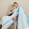 Dhiyona IE Ethnic Motifs Printed Regular Pure Cotton Kurta with Trousers & Dupatta