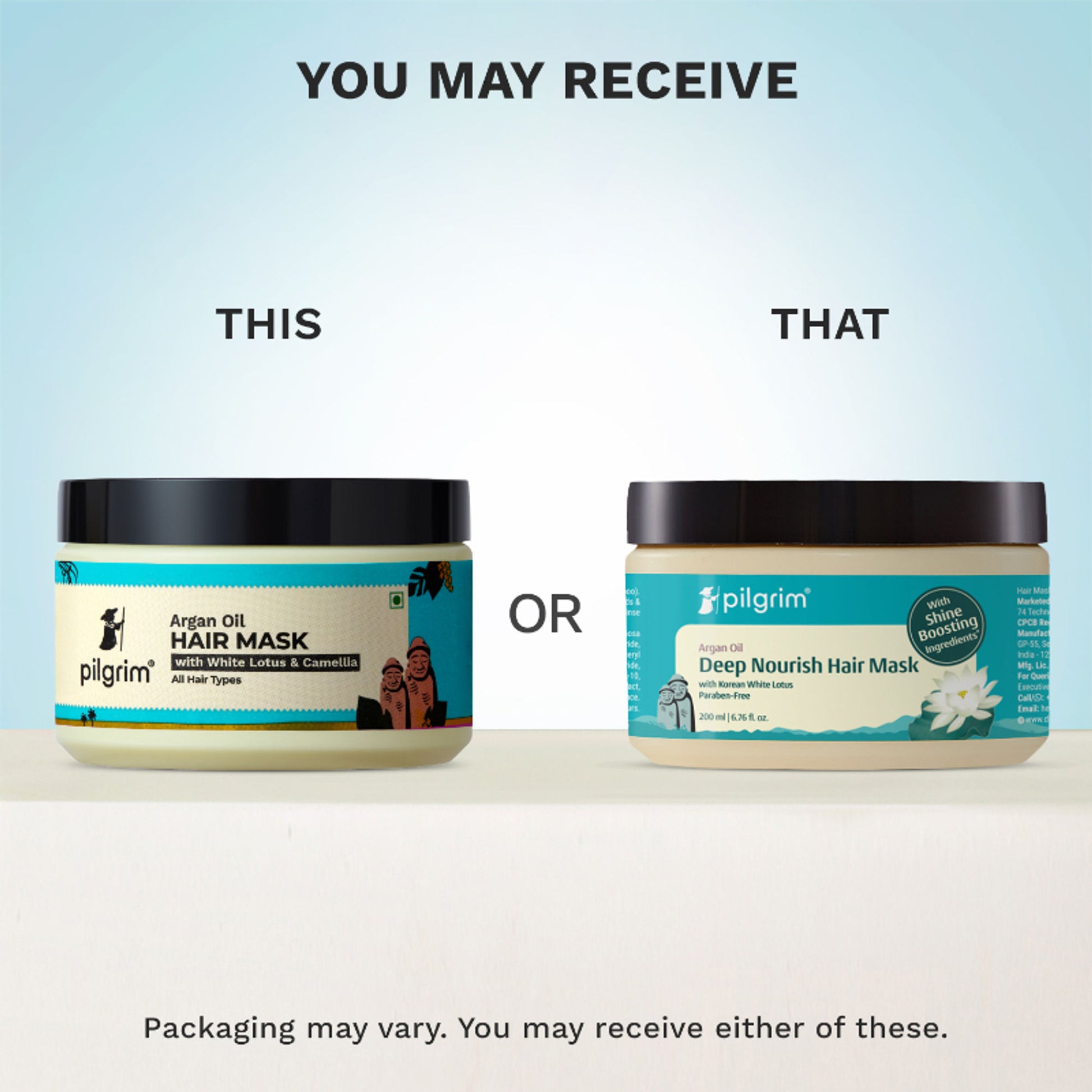 Pilgrim Argan Oil Deep Nourish Hair Mask for Dry Frizzy & Damaged Hair Boosts Shine Paraben Free