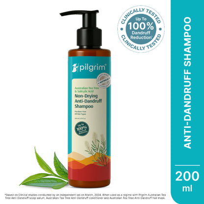Pilgrim Australian TeaTree & Salicylic Acid Anti-Dandruff Non-Drying Dandruff Control Shampoo
