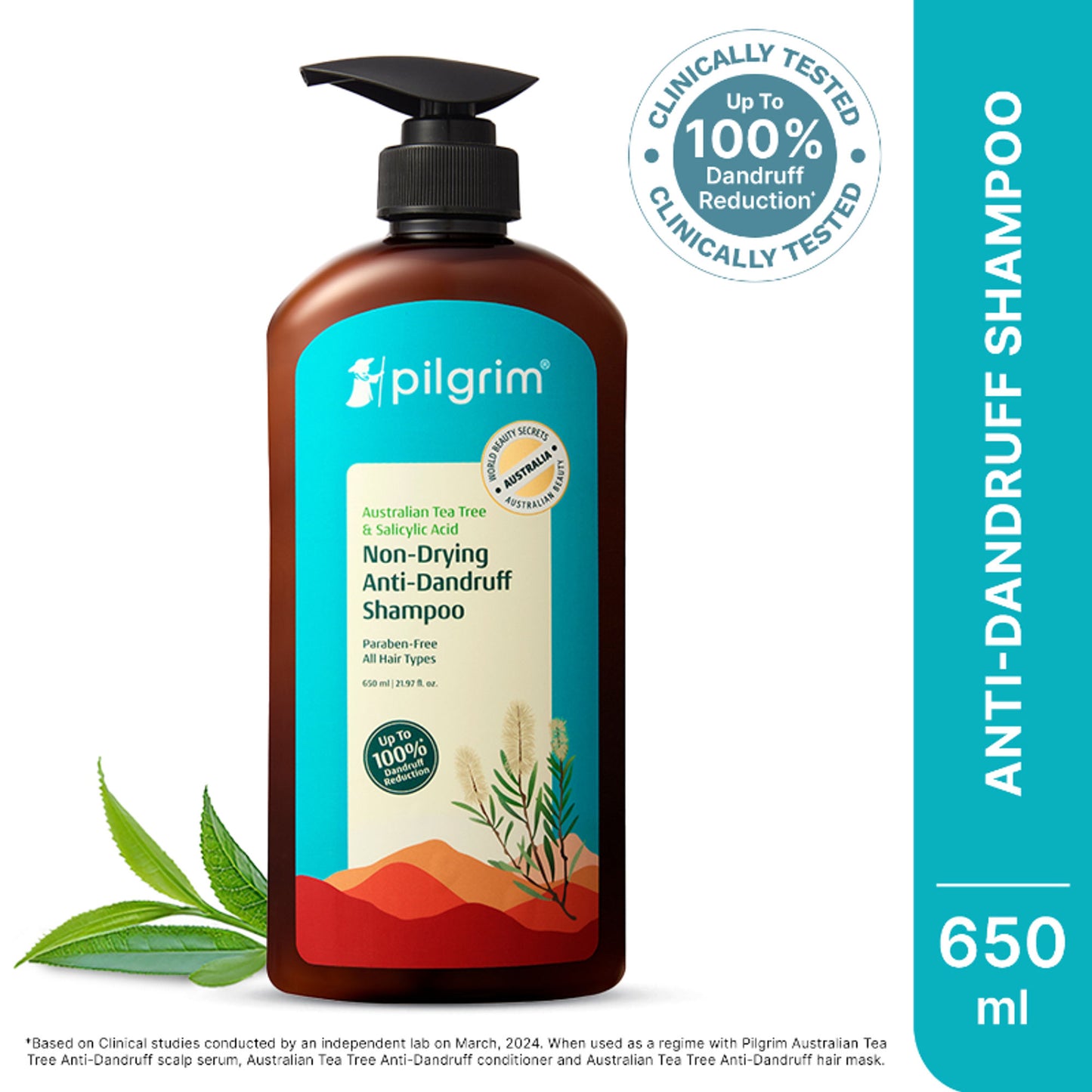Pilgrim Australian TeaTree & Salicylic Acid Anti-Dandruff Non-Drying Dandruff Control Shampoo