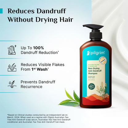 Pilgrim Australian TeaTree & Salicylic Acid Anti-Dandruff Non-Drying Dandruff Control Shampoo