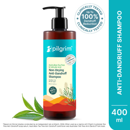 Pilgrim Australian TeaTree & Salicylic Acid Anti-Dandruff Non-Drying Dandruff Control Shampoo