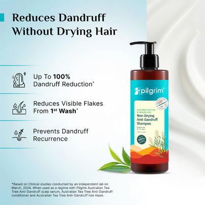 Pilgrim Australian TeaTree & Salicylic Acid Anti-Dandruff Non-Drying Dandruff Control Shampoo
