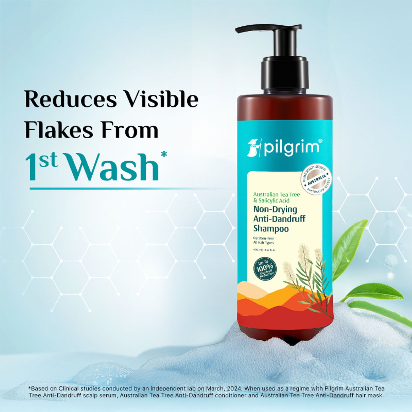 Pilgrim Australian TeaTree & Salicylic Acid Anti-Dandruff Non-Drying Dandruff Control Shampoo