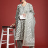 Dhiyona IE Women Floral Printed Pure Cotton Kurta with Trousers & With Dupatta
