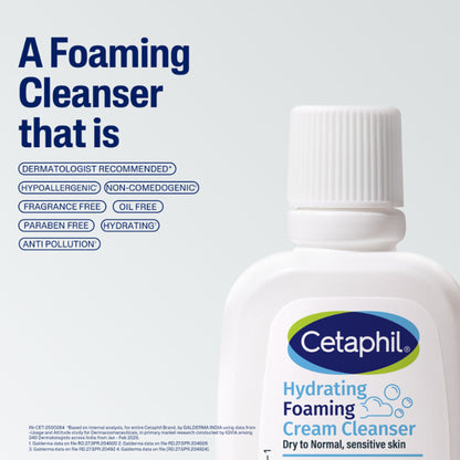 Cetaphil Hydrating Foaming Cream Cleanser