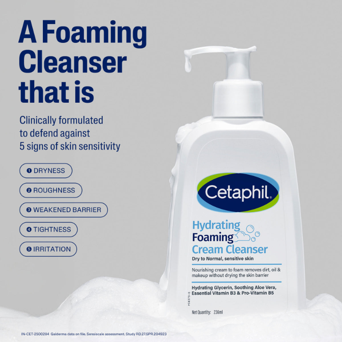 Cetaphil Hydrating Foaming Cream Cleanser