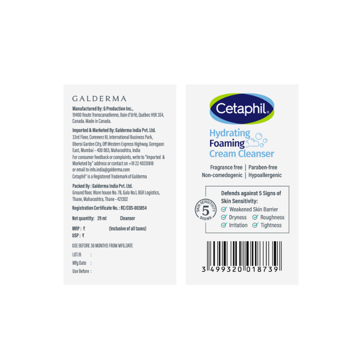 Cetaphil Hydrating Foaming Cream Cleanser