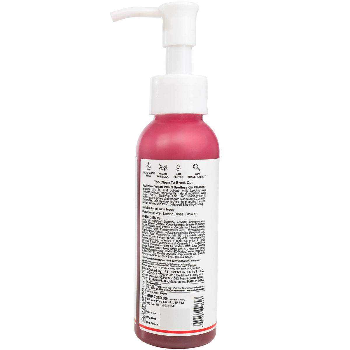 Soulflower Korean Glass Skin Face Wash