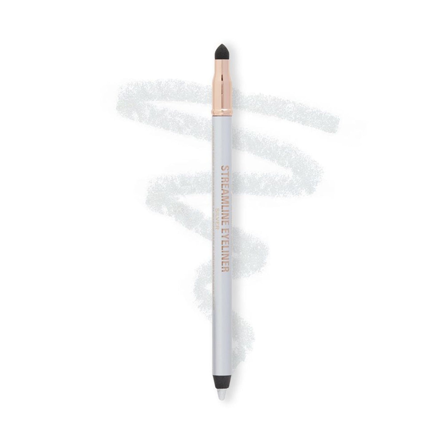 Makeup Revolution Streamline Waterline Eyeliner Pencil-Ultra Creamy Smudge Proof Smokey Looks - Silver