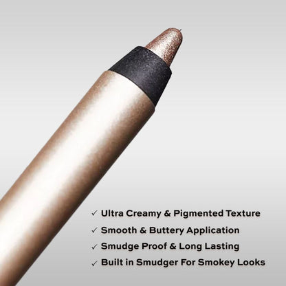 Makeup Revolution Streamline Waterline Eyeliner Pencil-Ultra Creamy Smudge Proof Smokey Looks - Green