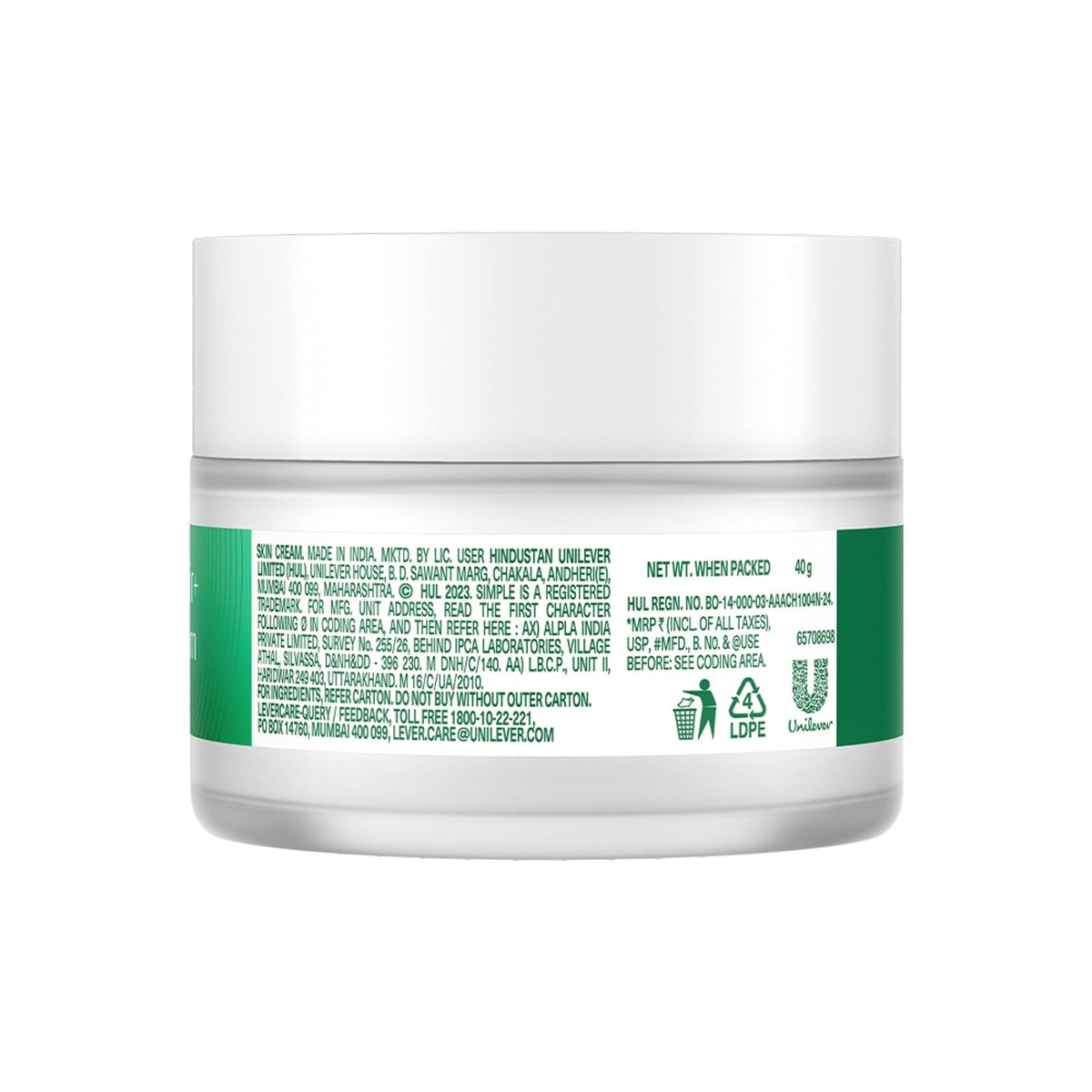 Simple Active Skin Barrier Care Restorative Rich Cream, Relieves Dryness