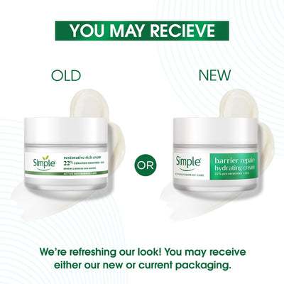 Simple Active Skin Barrier Care Restorative Rich Cream, Relieves Dryness