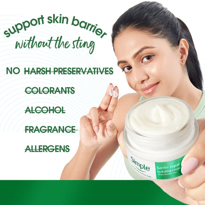 Simple Active Skin Barrier Care Restorative Rich Cream, Relieves Dryness