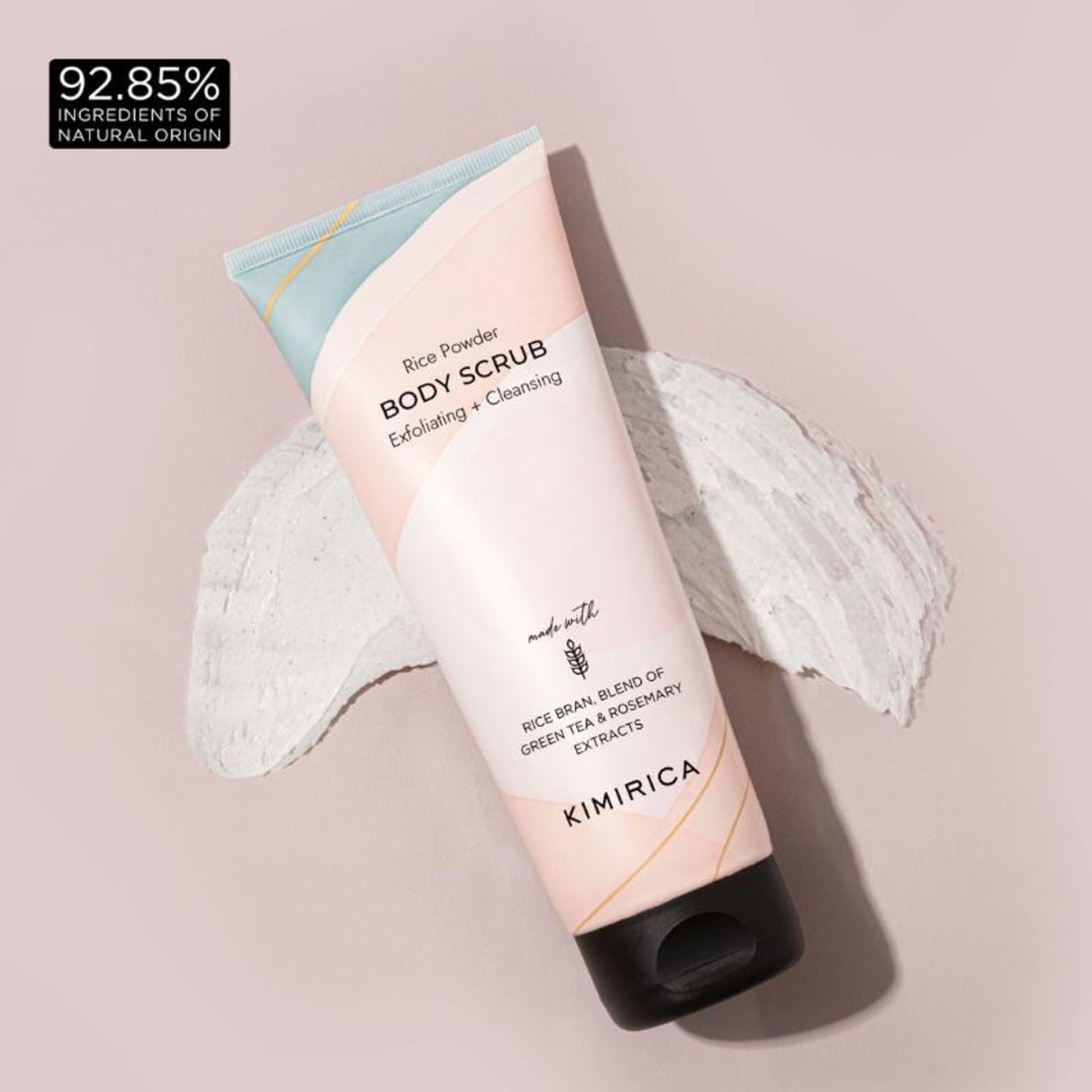 Kimirica Exfoliating, Cleansing & Moisturising Rice Powder Body Scrub for Soft & Smooth Skin