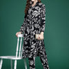 Dhiyona IE Floral Printed Three-Quarter Sleeves Tunic With Trouser