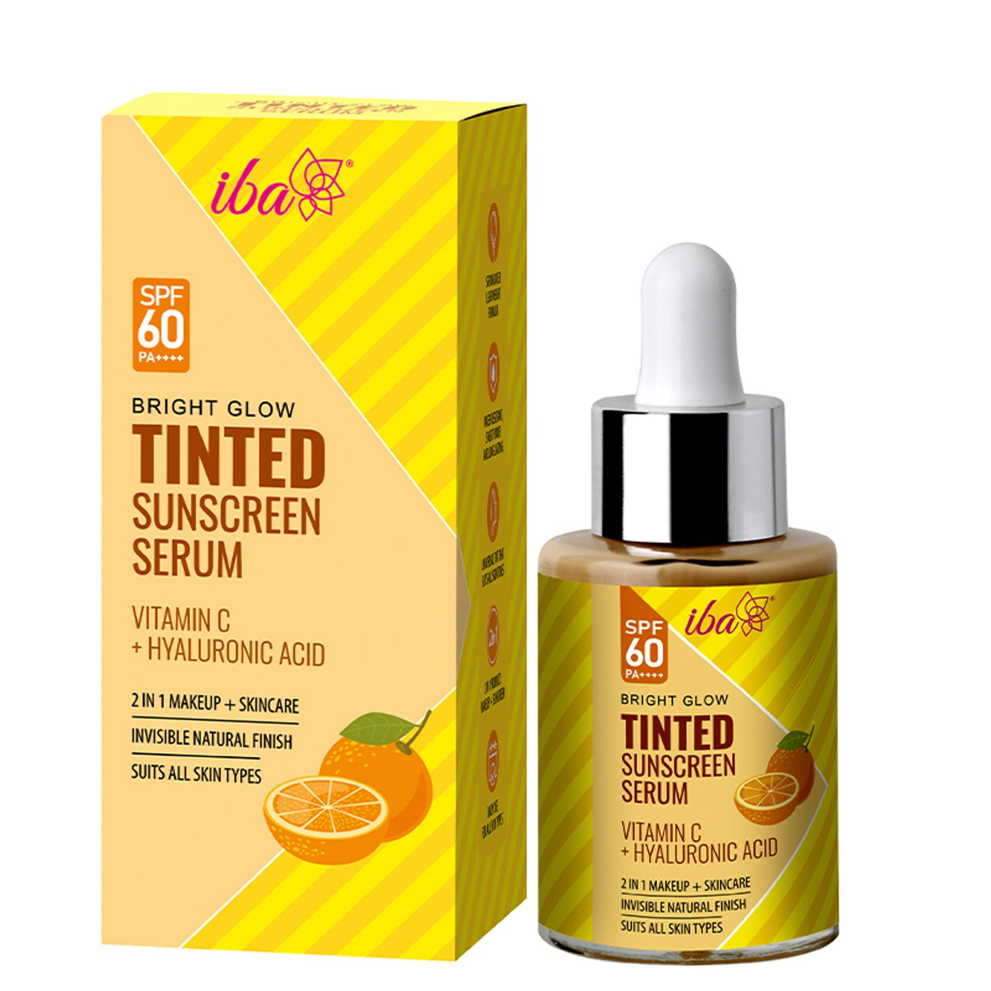 IBA Bright Glow Tinted Sunscreen Serum SPF 60 PA++++