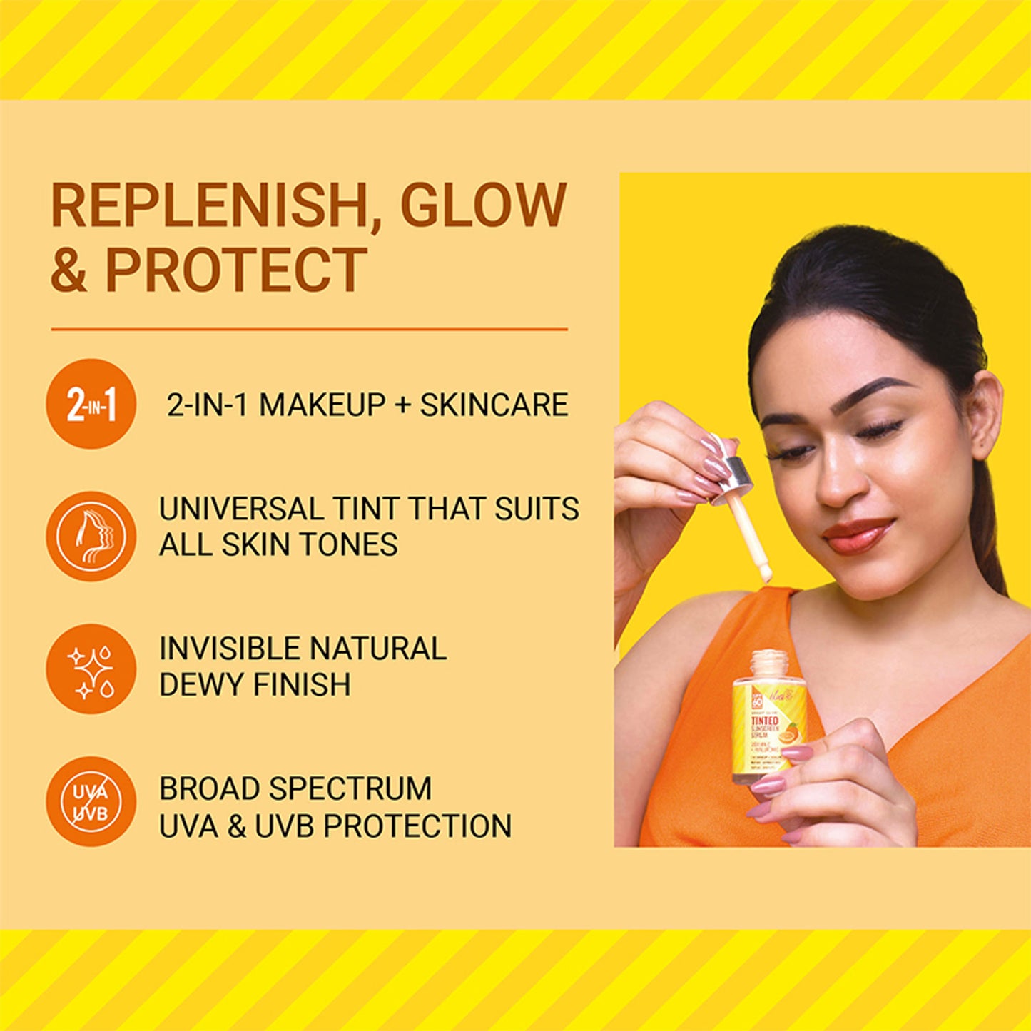 IBA Bright Glow Tinted Sunscreen Serum SPF 60 PA++++