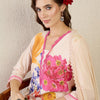 Dhiyona IE Women Floral Printed Linen Kurta with Trousers & Dupatta