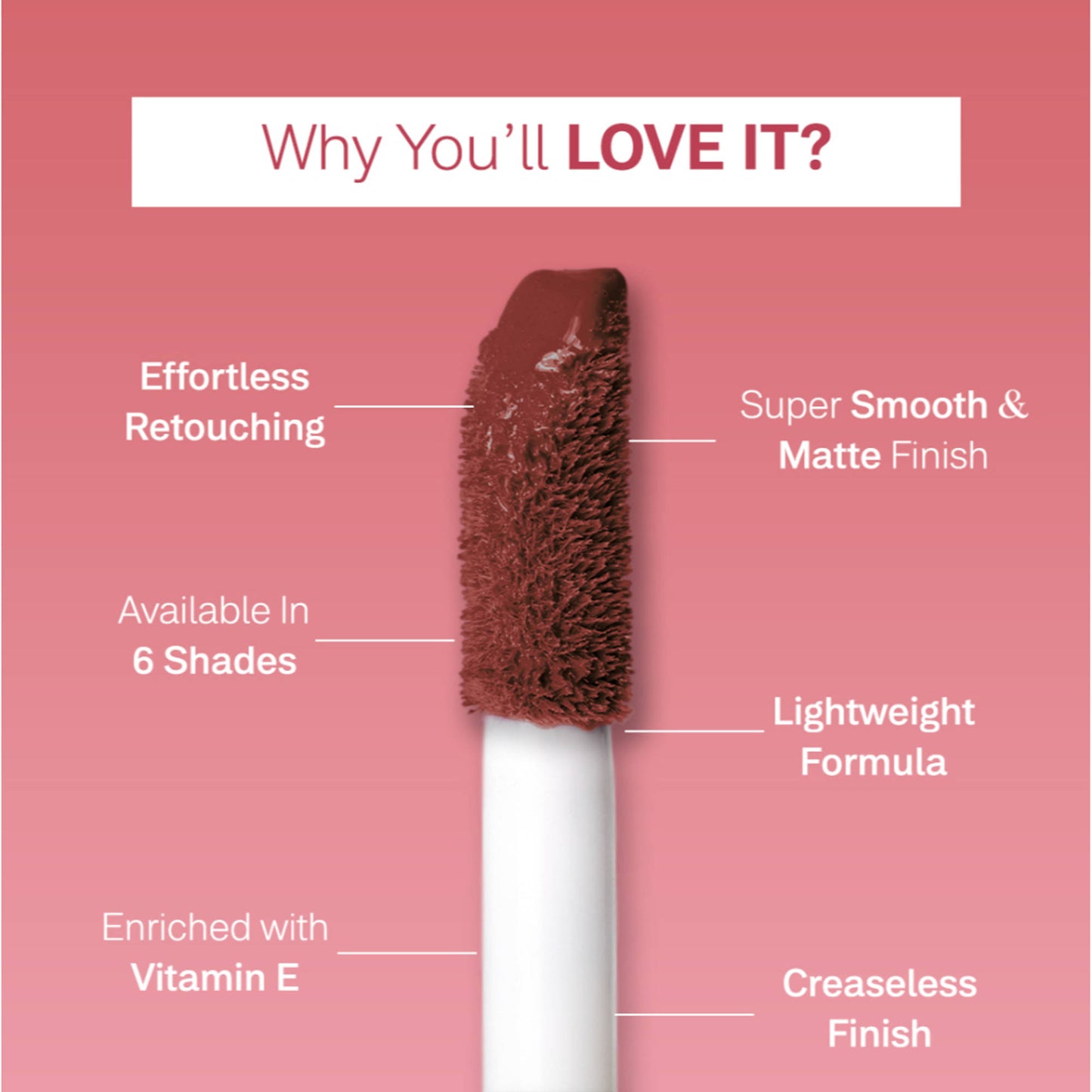 Flicka Ru Ready Liquid Matte Lipstick Lightweight Easy Apply Super Smooth Finish - 04 Spiced Tea