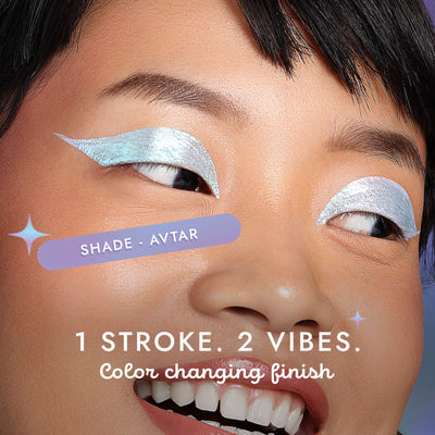 Nykaa Cosmetics Stardust Dual Chrome Eyeliner with Holographic Finish - Avatar