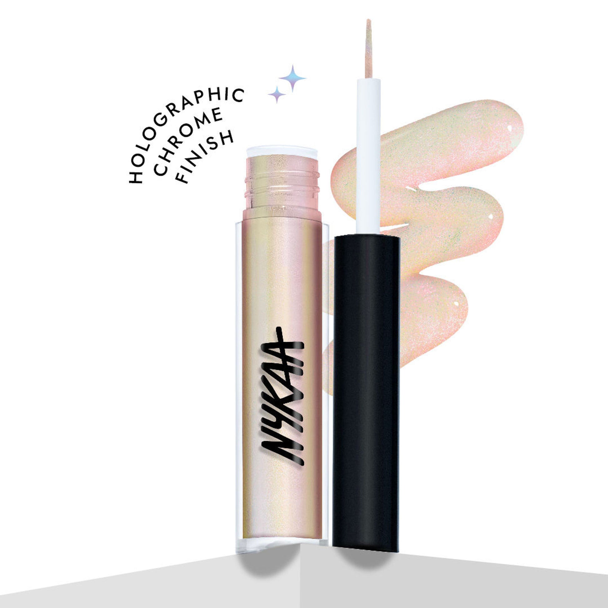Nykaa Cosmetics Stardust Dual Chrome Eyeliner with Holographic Finish - Im Glitching