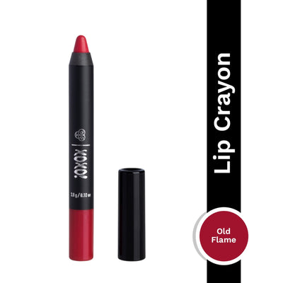 PAC XOXO Lip Crayon - Highly Pigmented, One Swipe Payoff, Comfortable Matte, 12 Wear - Old Flame