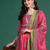 Dhiyona IE Ethnic Motifs Pure Cotton Kurta with Trousers & Dupatta