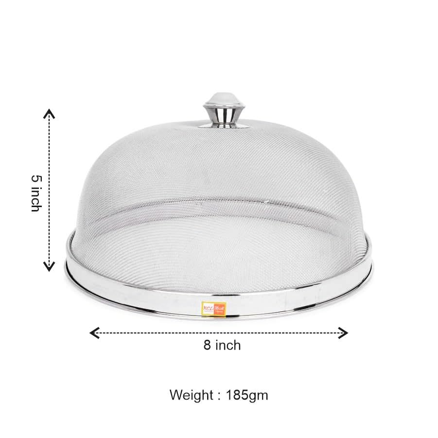 KCL Multipurpose Food Grade Stainless Steel Mesh Dome Food Cover 8 inch