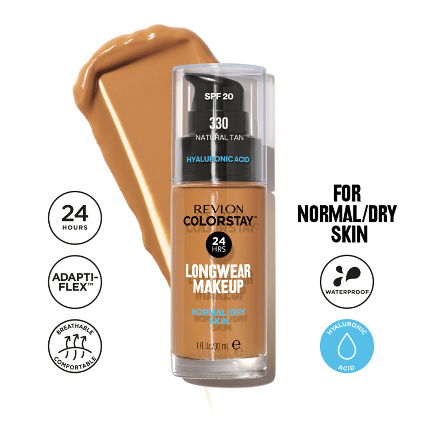 Revlon Colorstay Long Wear Make Up Normal/Dry SPF 20 - Natural Tan