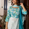 Dhiyona IE Women Floral Printed Regular Pure Cotton Kurta with Trousers & With Dupatta