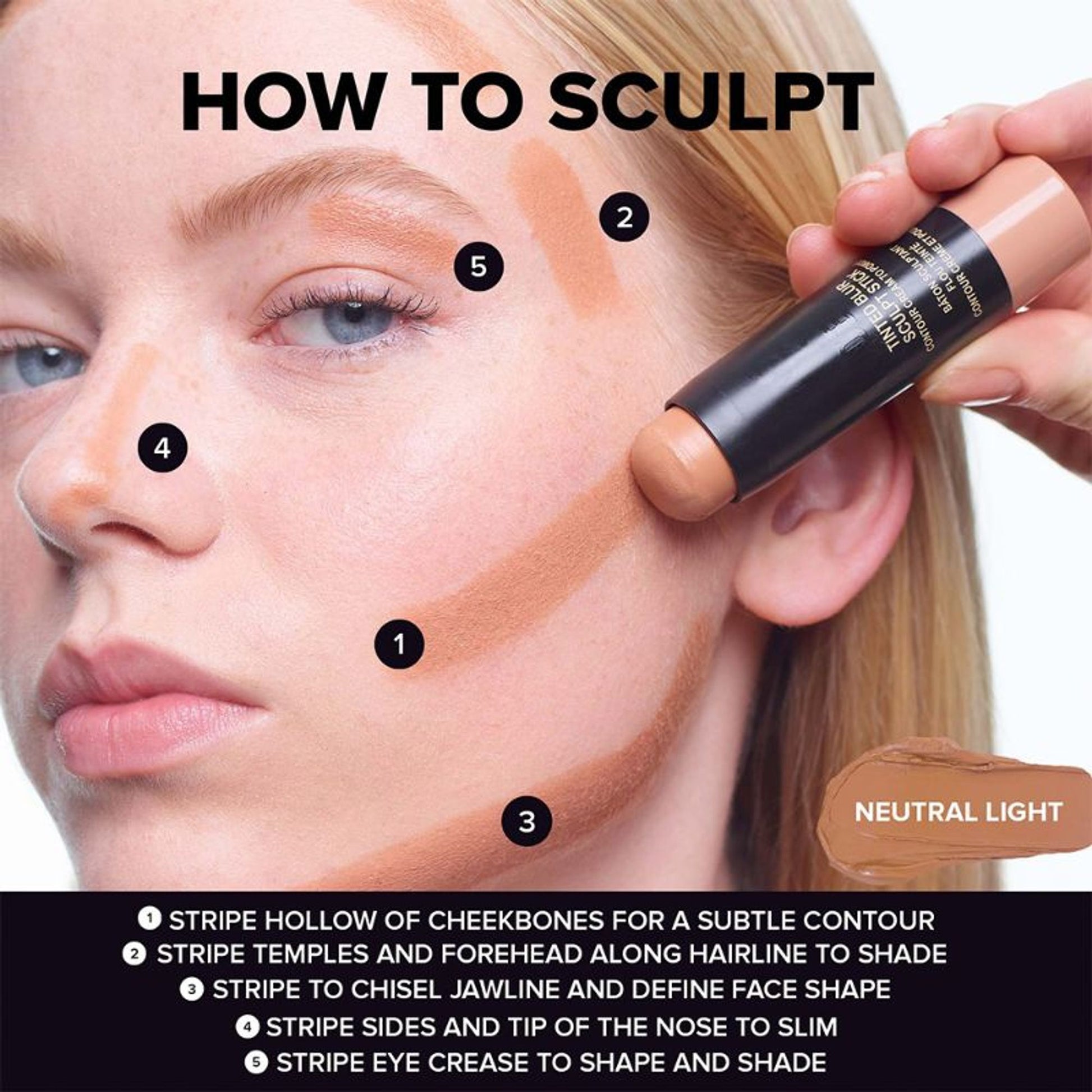 Nudestix Tinted Blur Sculpt Stick - Neutral Light