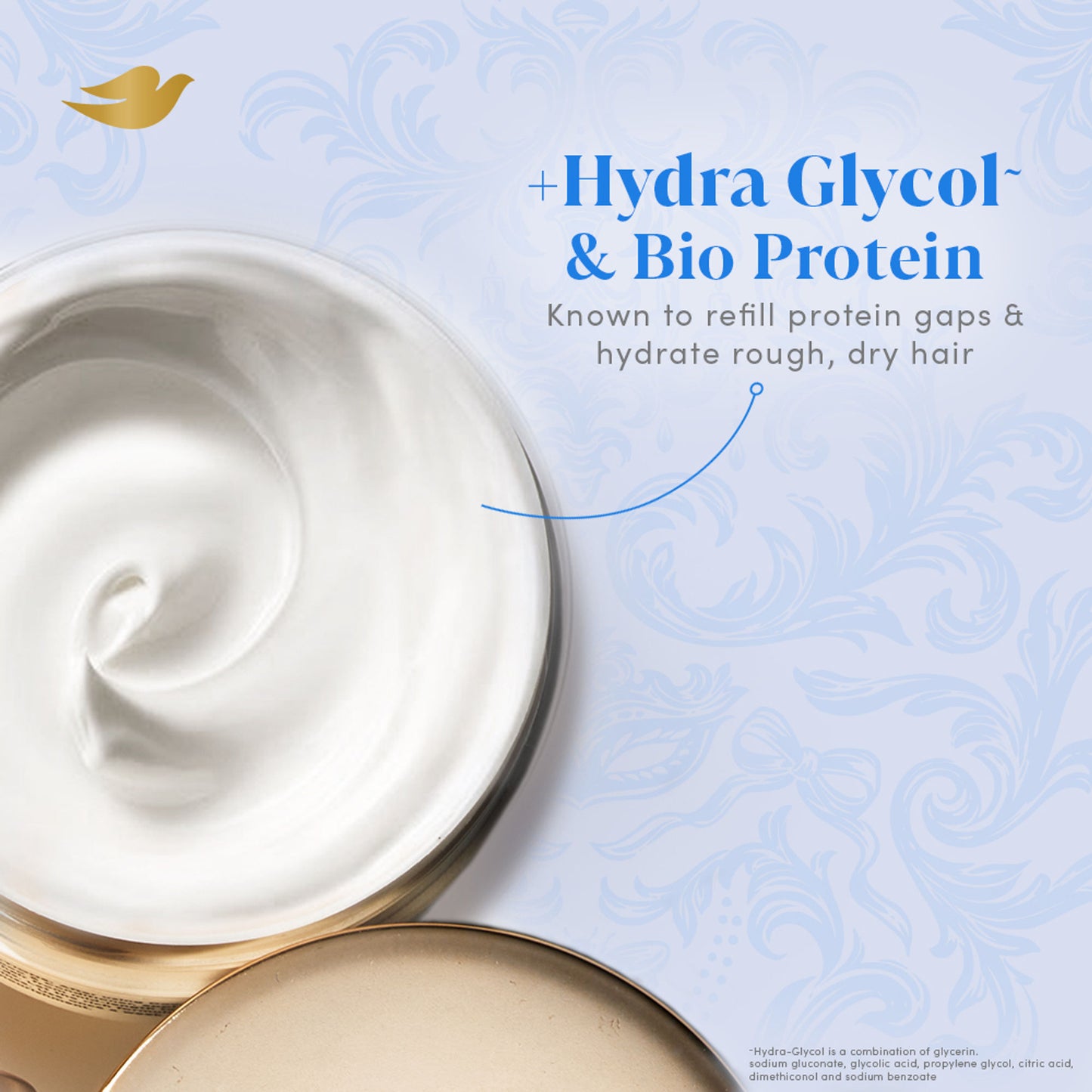 Limited Edition Dove Bridgerton Moonlit Masquerade Hydrating Hair Mask for dry, dull hair