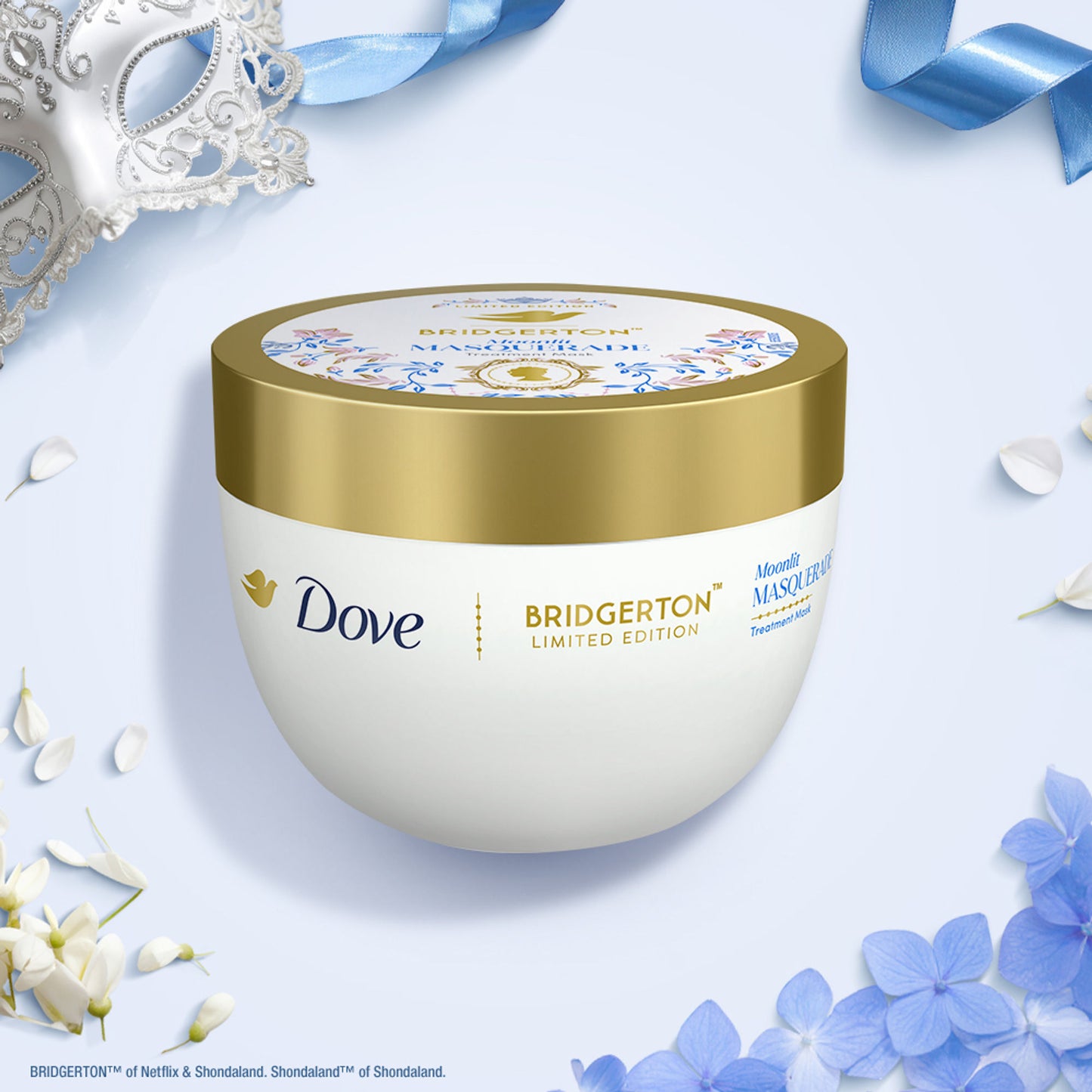 Limited Edition Dove Bridgerton Moonlit Masquerade Hydrating Hair Mask for dry, dull hair