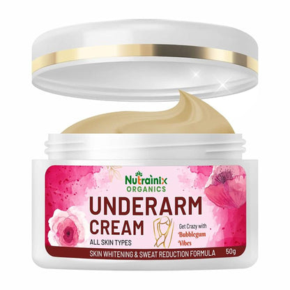 Nutrainix Organics Underarm Cream For All Skin Types Reduce Underarm Irritation
