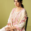 Dhiyona IE Women Ethnic Motifs Embroidered Regular Thread Work Kurta with Trousers & Dupatta