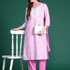 Dhiyona IE Floral Embroidered Regular Thread Work Pure Cotton Kurta with Trousers & Dupatta